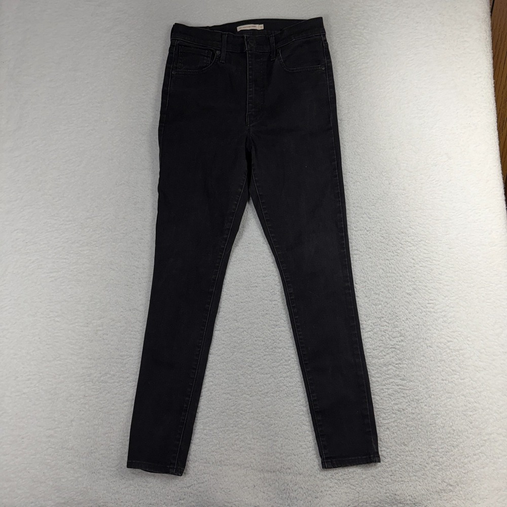 Levis Premium Mile High Super Skinny Jeans Black 31 (28.5x28.5) Stretch